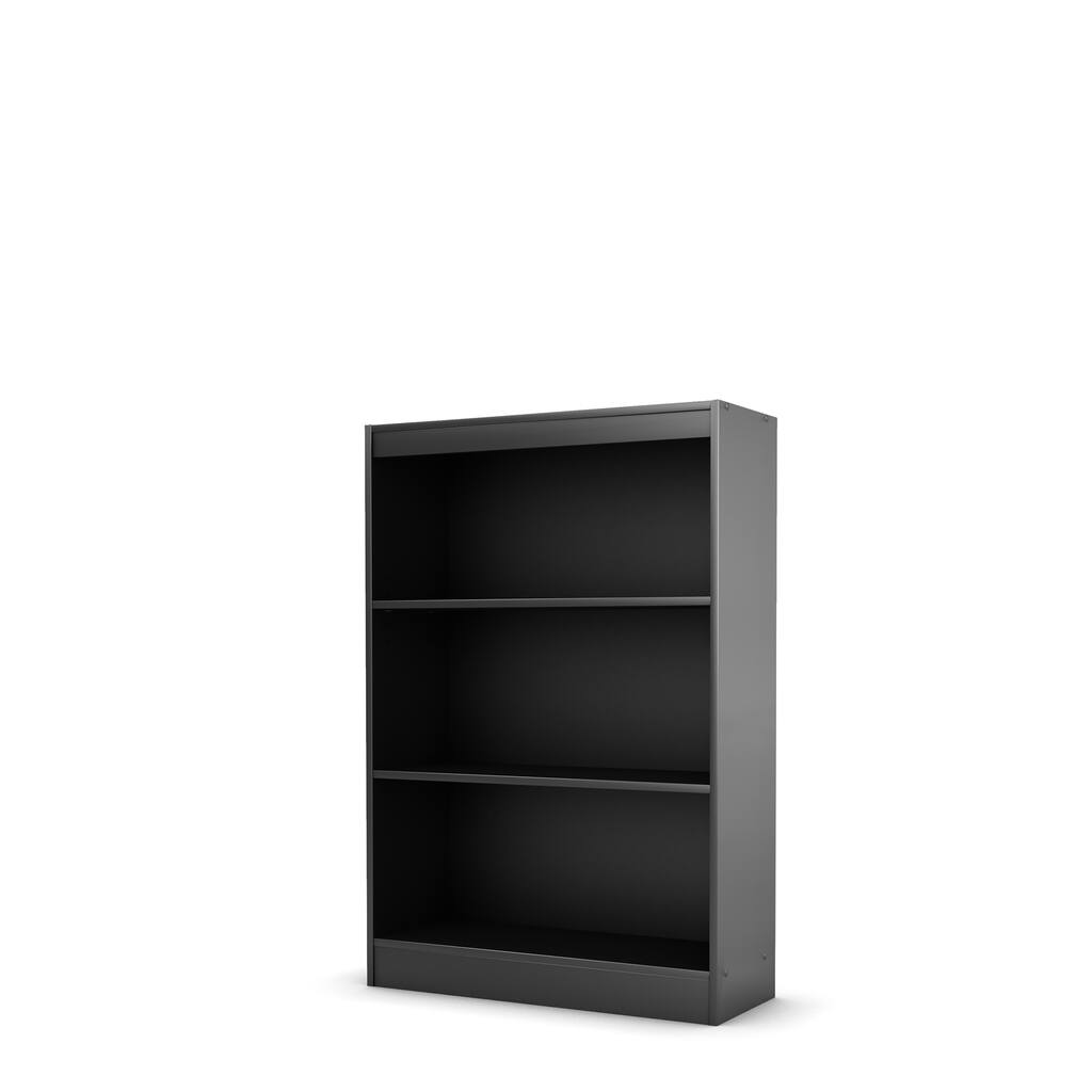 South Shore Pure Black Axess 3-shelf Bookcase
