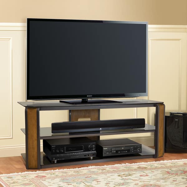 Bell O Avsc2131 55 Inch Natural Finished Tv Stand For Tvs Up To 60 Inches Overstock 10191249