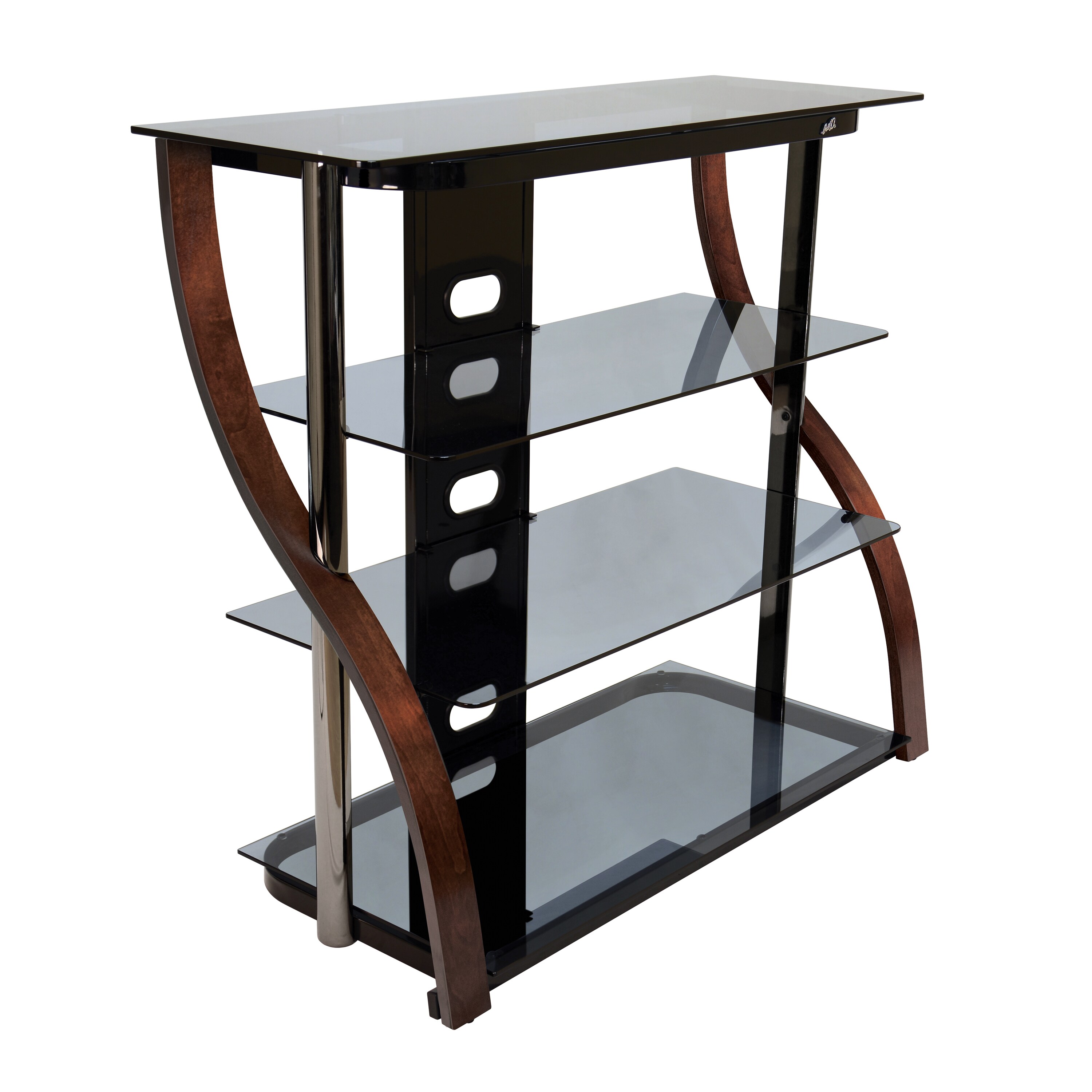 Bell'O Tall Curved 40-inch Black Chrome Audio/ Video System - Bed