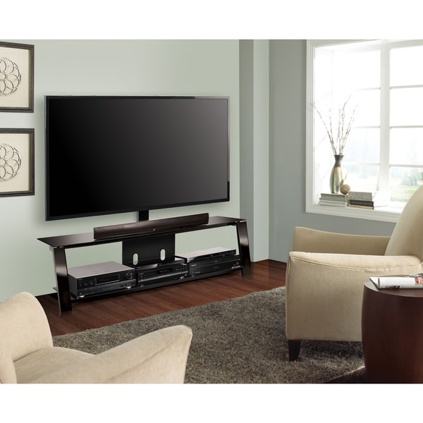 Bell'O TP4463 Triple Play 63-inch Black TV Stand for TVs ...