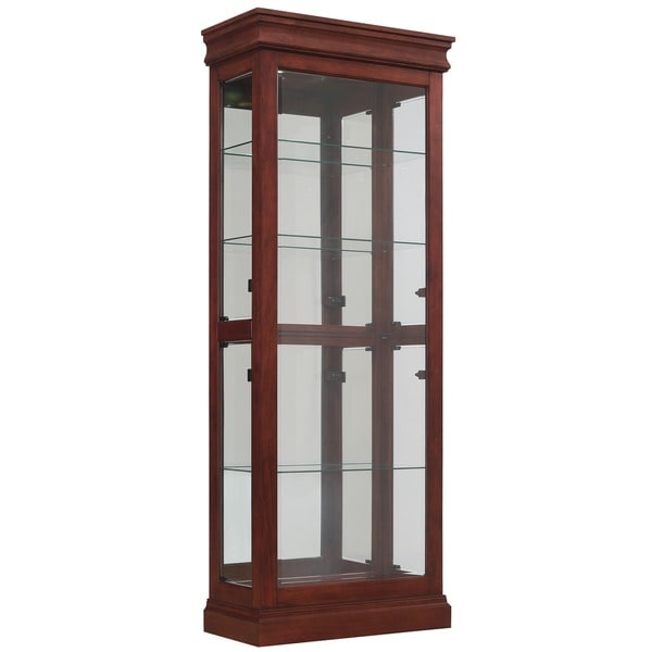 BellO Louie Philip Cherry Curio Cabinet