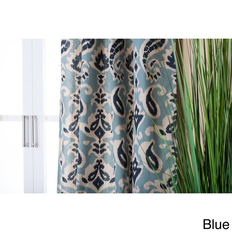 Lambrequin Tunisia Linen Ikat Panel - 54 x 96 - 54 x 96