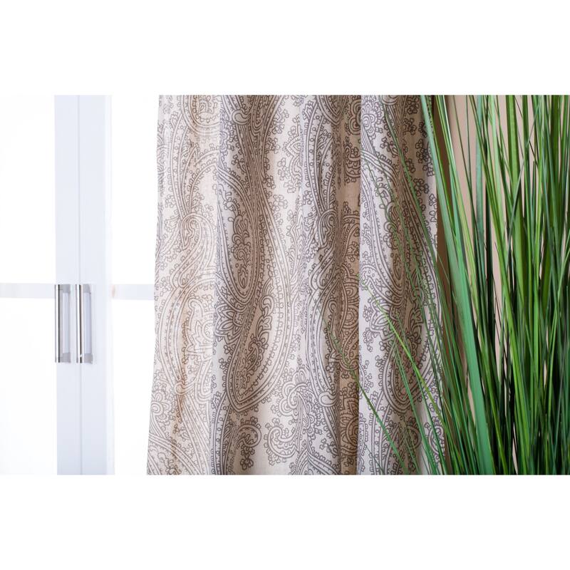 Lambrequin Bazaar Linen Curtain Panel