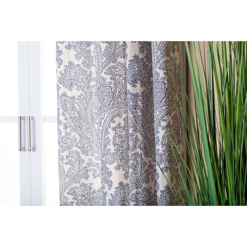 Lambrequin Bazaar Linen Curtain Panel