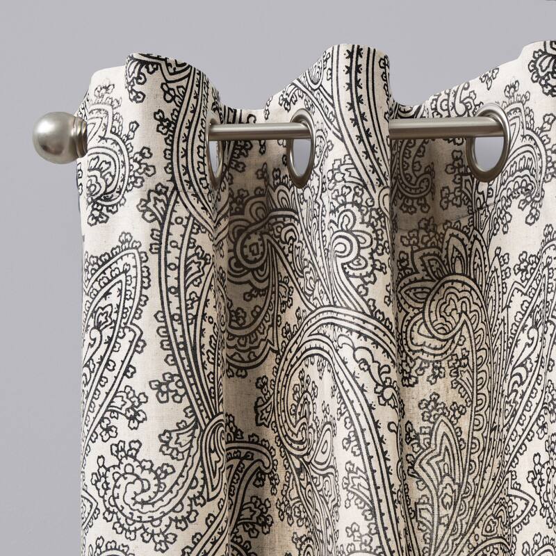 Lambrequin Bazaar Linen Curtain Panel