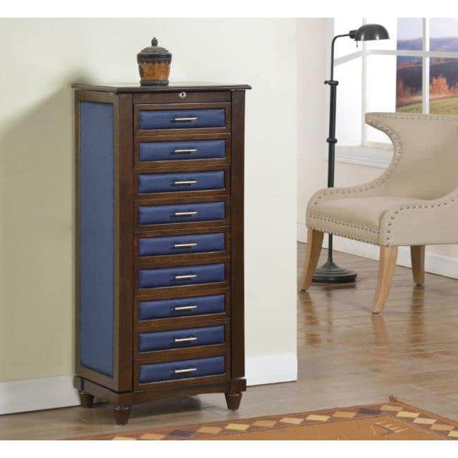9-drawer Jewelry Armoire with Cushions