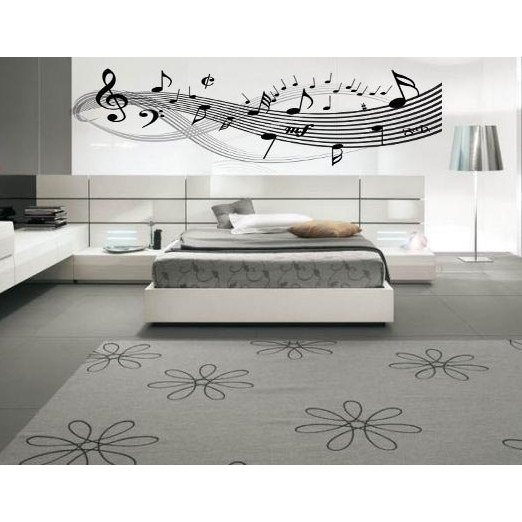 Music Notes Clefs Inspirational Vinyl Sticker Wall Art
