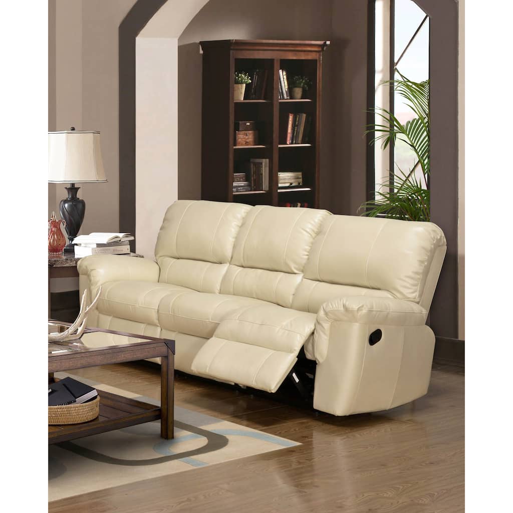 LYKE Home Ramos Cream Reclining Sofa
