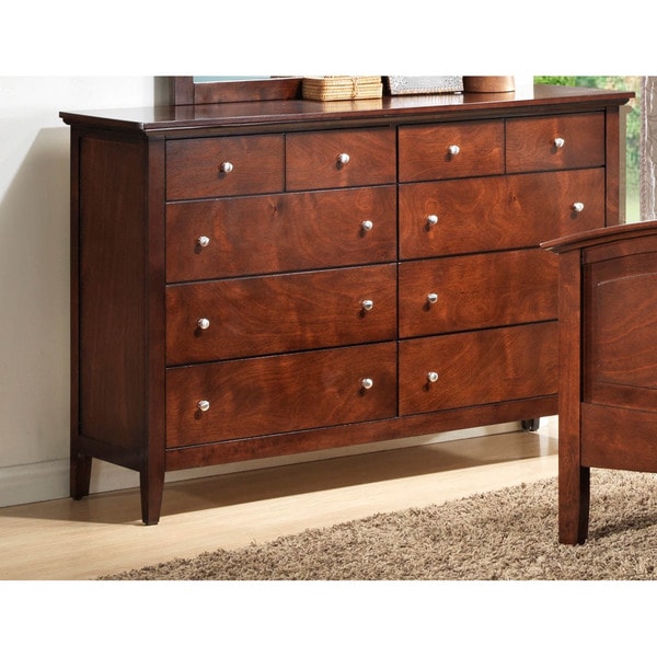 LYKE Home Whitney Brown 8 drawer Dresser