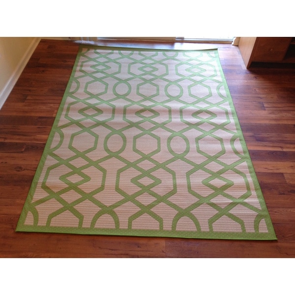 Beige Pool Patio Deck Area Rug Area Rug (6'6 X 9'3) Free Shipping