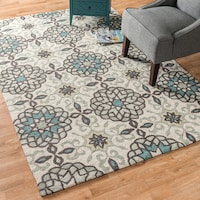Mohawk Home Huxley Exploded Medallions Area Rug 3 4 X 5 6 Free Alexander Home Charlotte Ivory Metal Handmade Area Rug 3 6 X 5