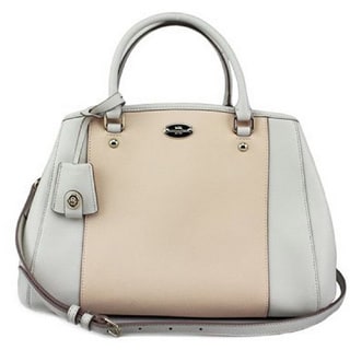 Coach Small Margot Carryall Apricot Crossgrain Bag