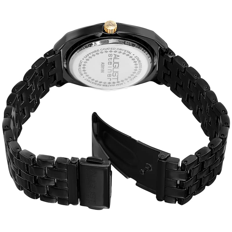 August Steiner Classic Women's Black Bracelet Watch