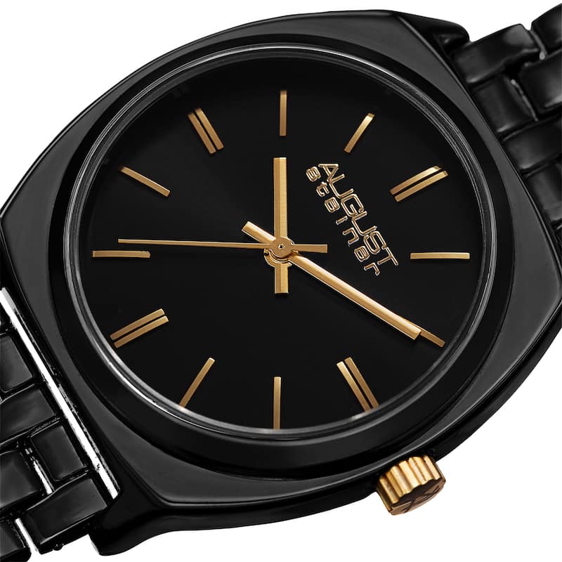 August Steiner Classic Women's Black Bracelet Watch