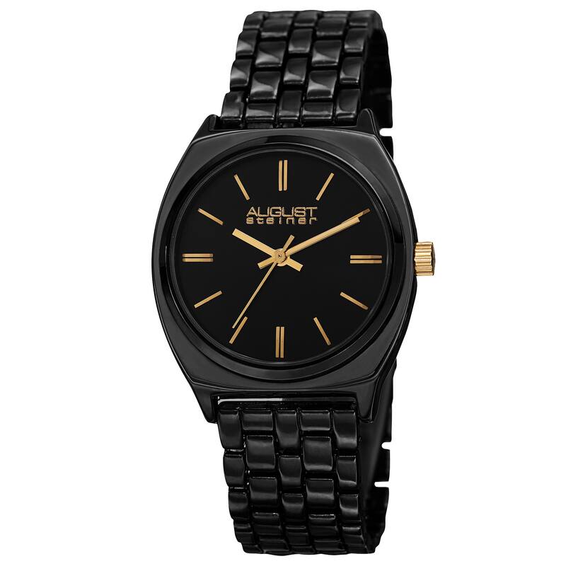 August Steiner Classic Women's Black Bracelet Watch