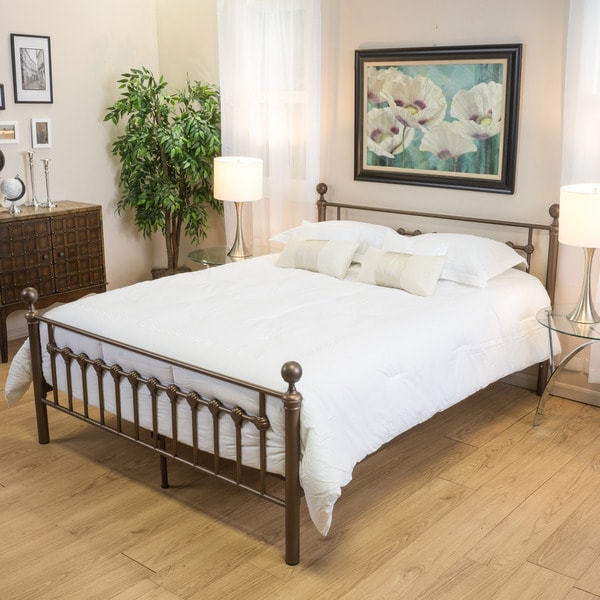 Shop Seiman Iron Bed Frame by Christopher Knight Home ...