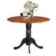 Copper Grove Karl Round Table with Two 9-inch Drop Leaves - Thumbnail 0