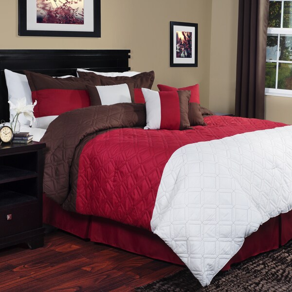 Madison Park Belle 7 piece Poly Polyoni Classic Woven Comforter Set