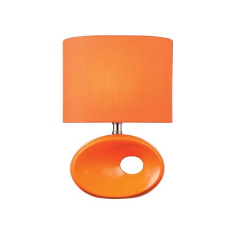 Lite Source Hennessy II Table Lamp, Orange