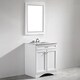 Shop Vinnova Naples 30-inch Single White Vanity with Mirror - Free ...