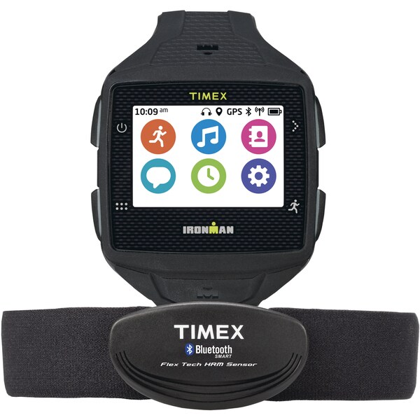 Timex Mens TW5K89100F5 Black Ironman One GPS Watch with HRM Sensor