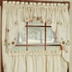 preview thumbnail 3 of 3, Embroidered Sunflower Kitchen Tier, Swag, or Valance Curtains