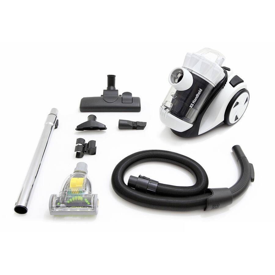 Gv X8 Bagless Handheld Hepa Vacuum Loaded with Tools/ All Floor Nozzle