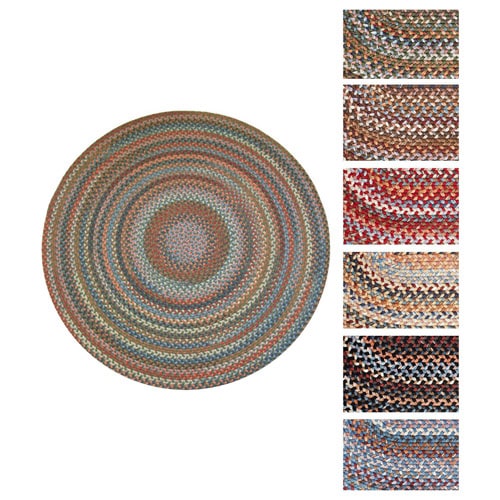 Rhody Rug Augusta Round Braided Wool Rug (8' x 8') - 8' x 8'