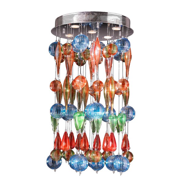 bubble glass flush mount ceiling light