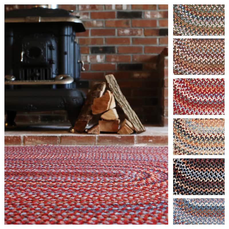 Rhody Rug Augusta Space-dye Wool Braided Rug