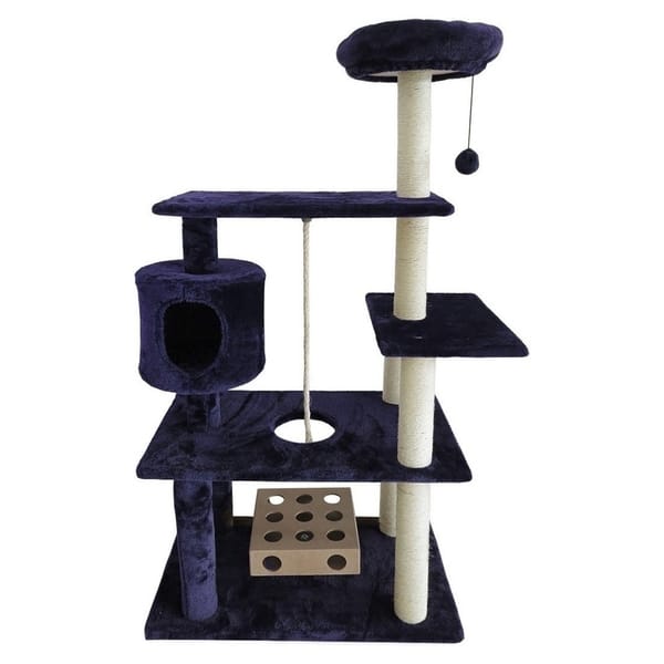 Furhaven Tiger Tough Deluxe Playground Cat Tree House With Tiger Tough Deluxe Playground Cat Tree