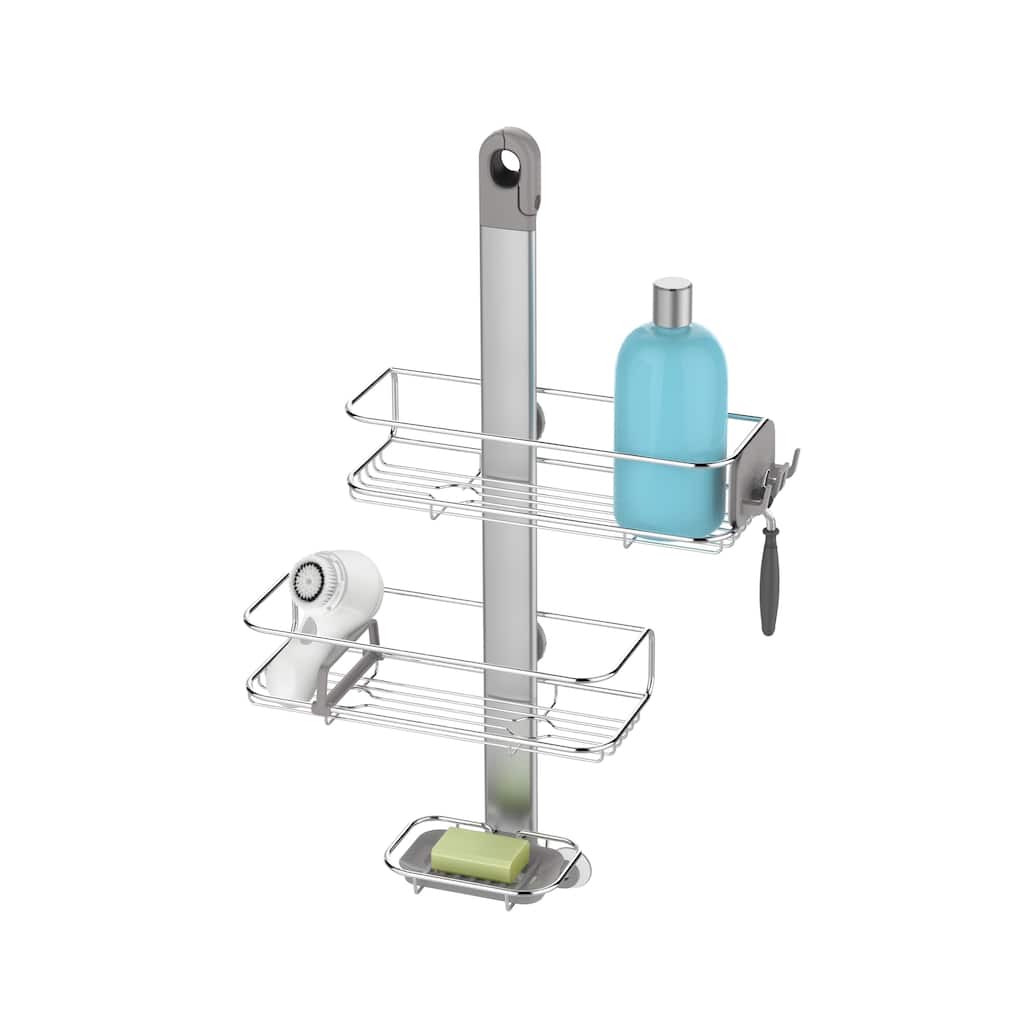 Adjustable Shower Caddy Stainless Steel/ Anodized Aluminum