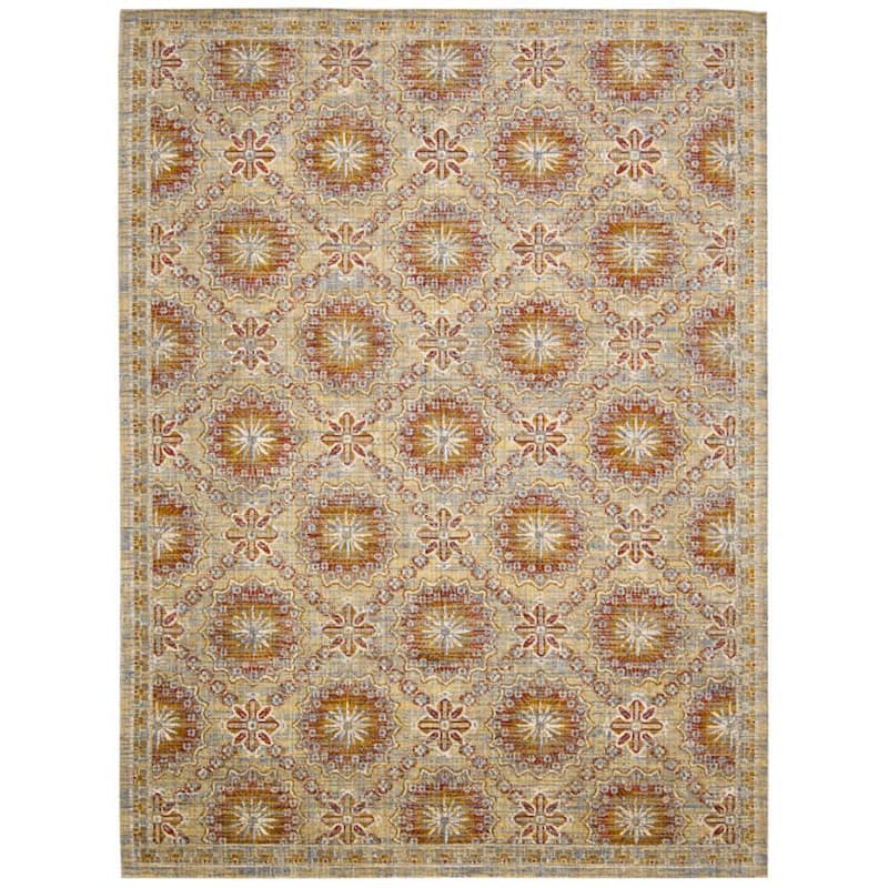 Nourison Moroccan Crimson Area Rug - 5'3" x 7'5"