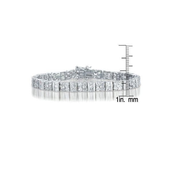 Collette Z Sterling Silver Cubic Zirconia Fine Bracelet - White