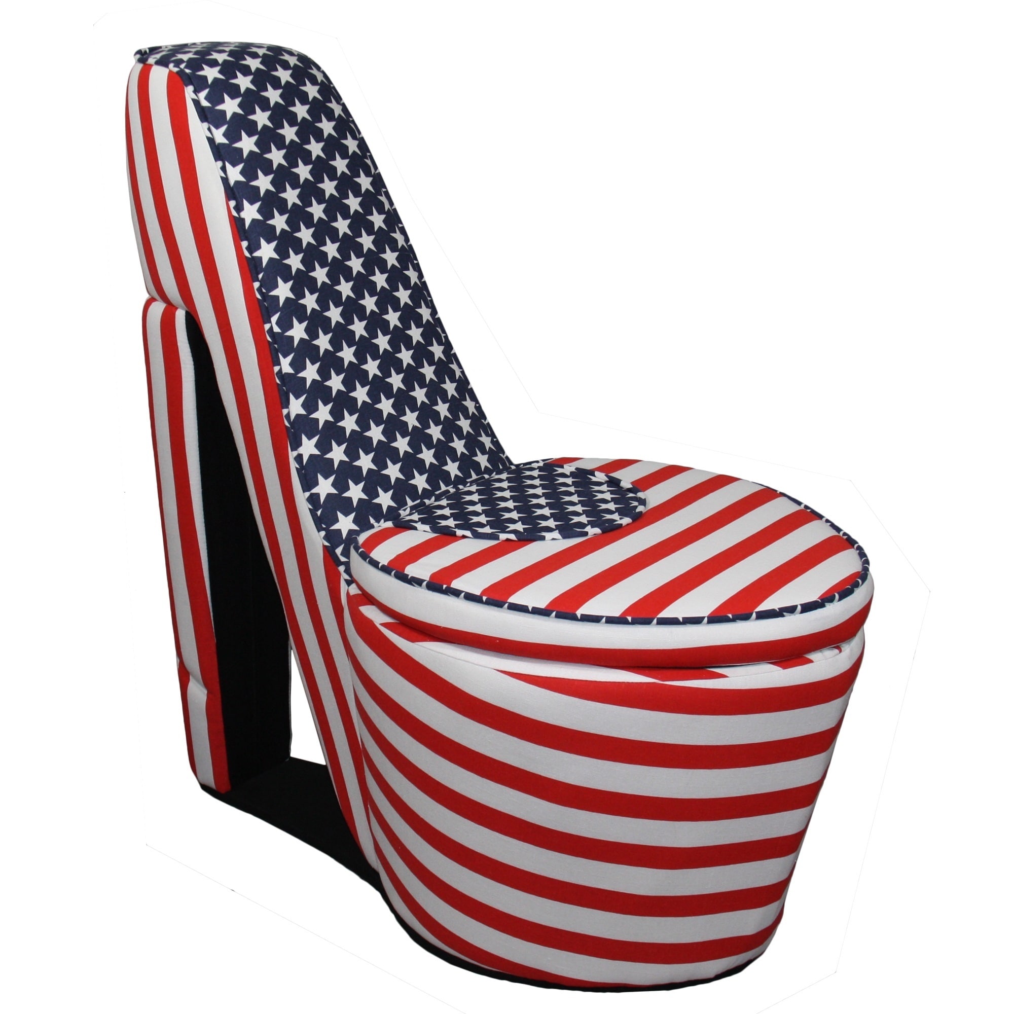 Shop American Flag High Heels Storage Chair Overstock 10201029