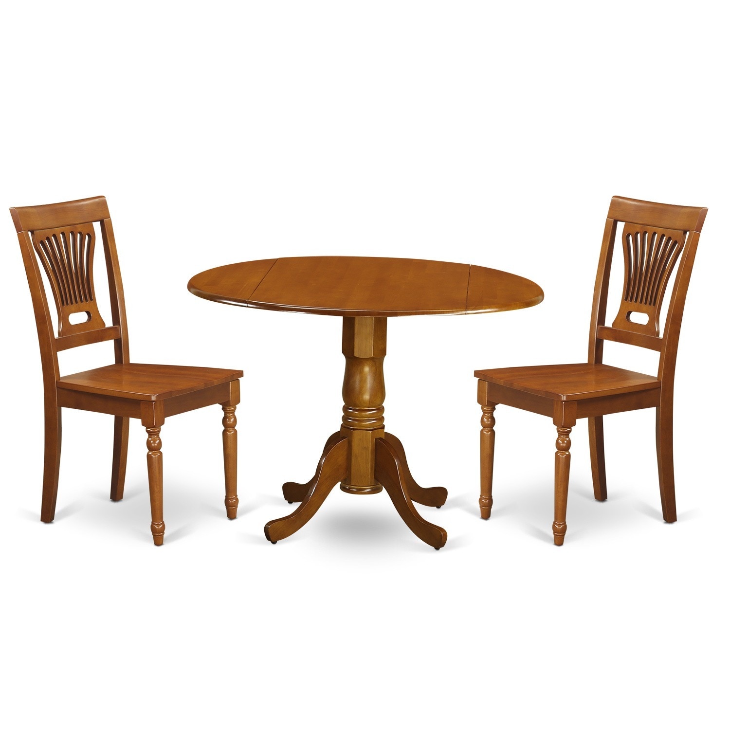 Saddle Brown Small Kitchen Table And 2 Chairs 3 Piece Dining Set EBay