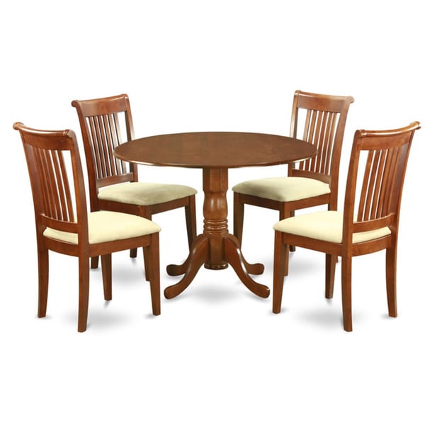 Shop Saddle Brown Small Kitchen Table Plus 4 Dinette ...