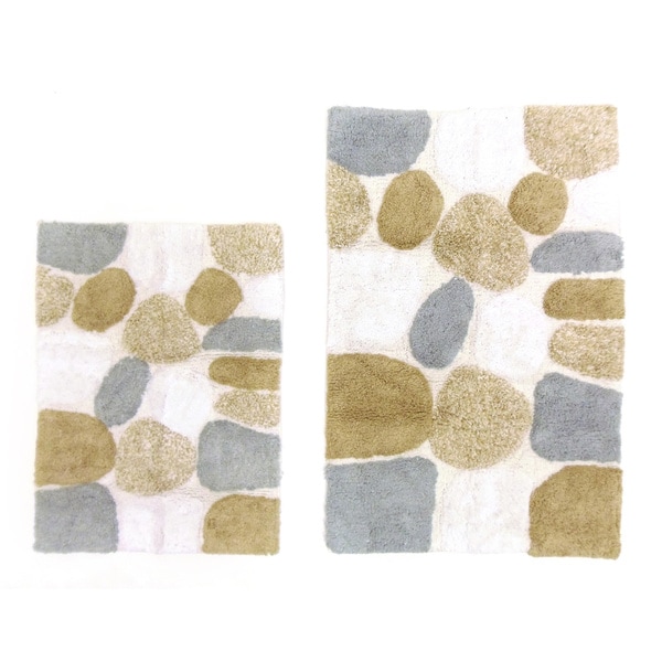 Celebration Pebble Stones 2-piece Bath Rug Set - 21 x 32