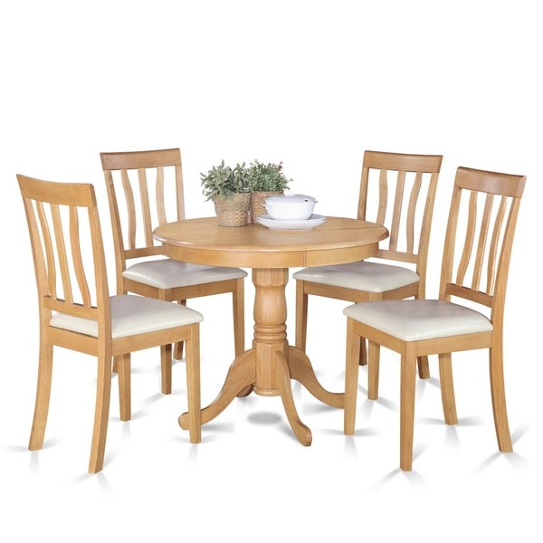 Shop Oak Small Kitchen  Table and 4  Chairs  Dining Set  