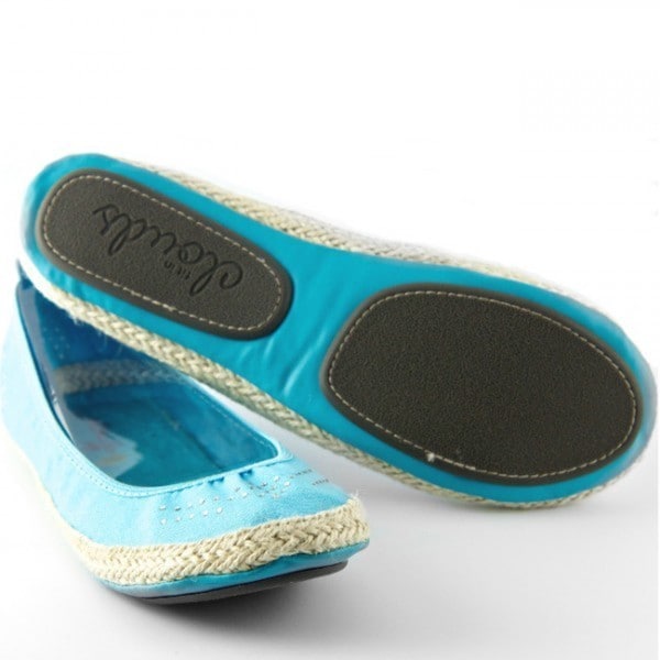 Blue Espadrille Folding Shoes