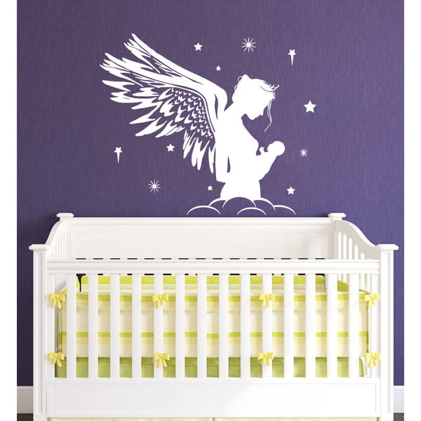 Fairy Angel Nursery Vinyl Sticker Wall Art Free Shipping On Fairy Angel Nursery Vinyl Sticker Wall Art
