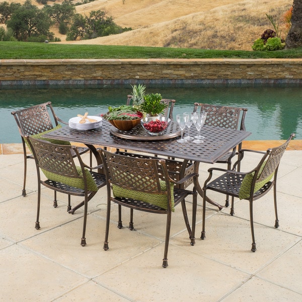 Patio set outlet with lazy susan