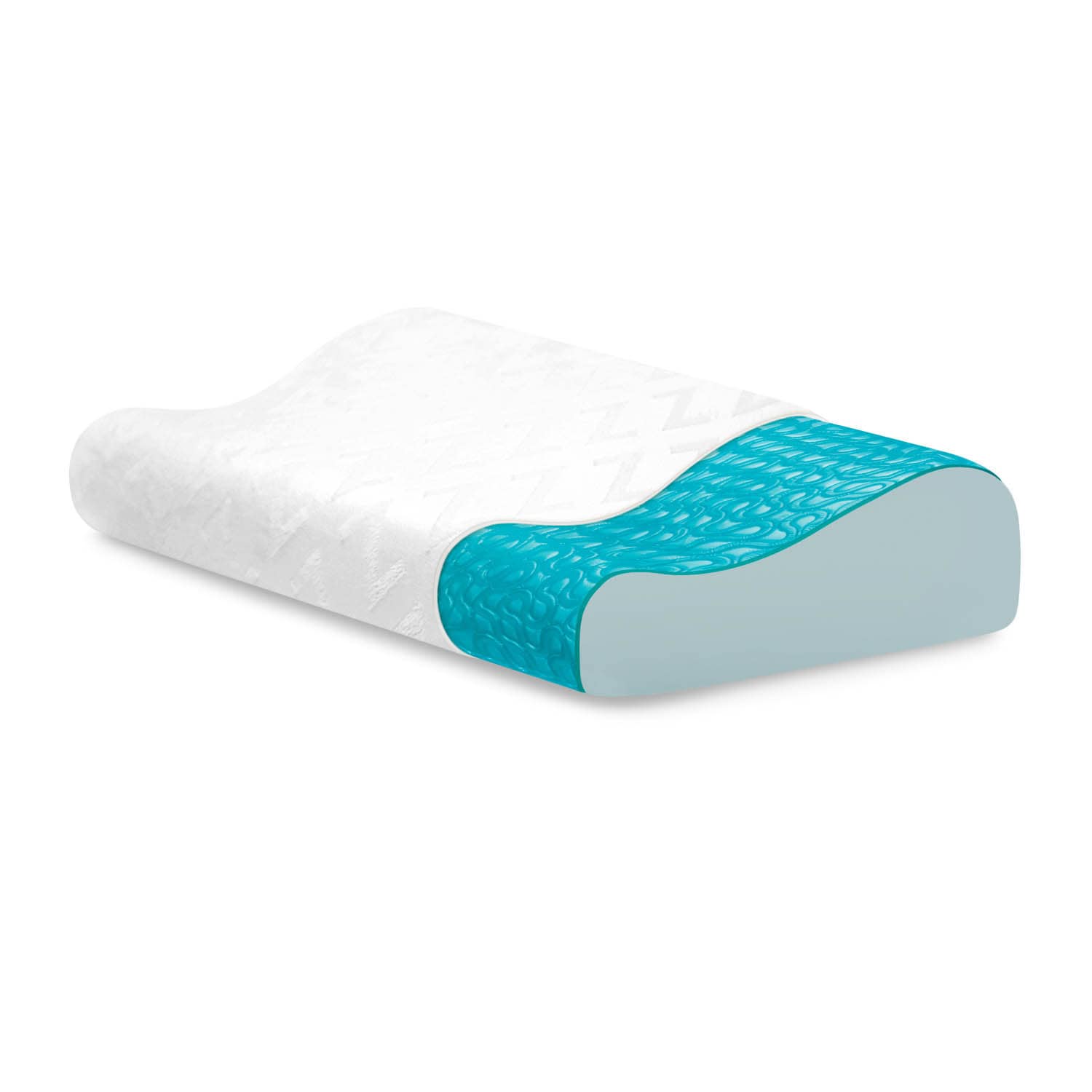 Shop Z Gel Memory Foam Contour Pillow With Liquid Gel Layer Free