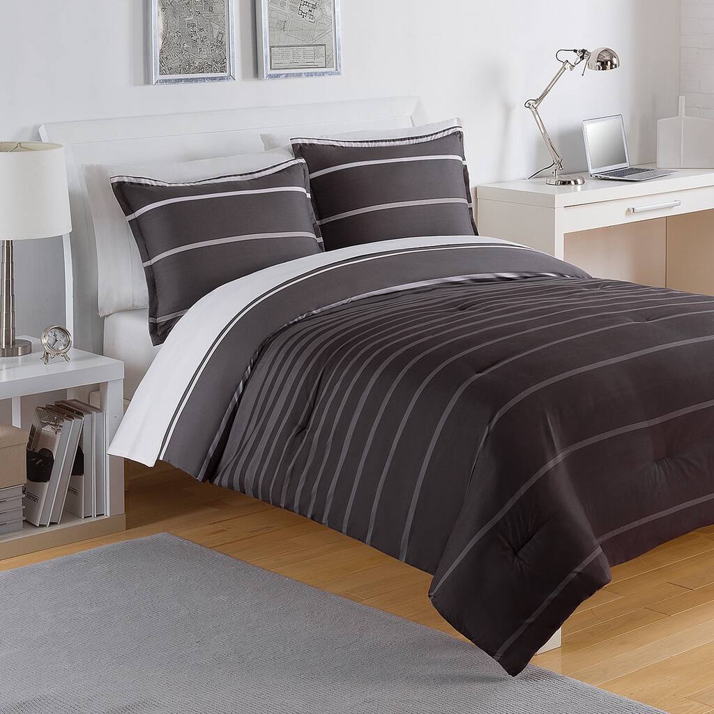 IZOD Matrix Stripe 3-piece Comforter Set