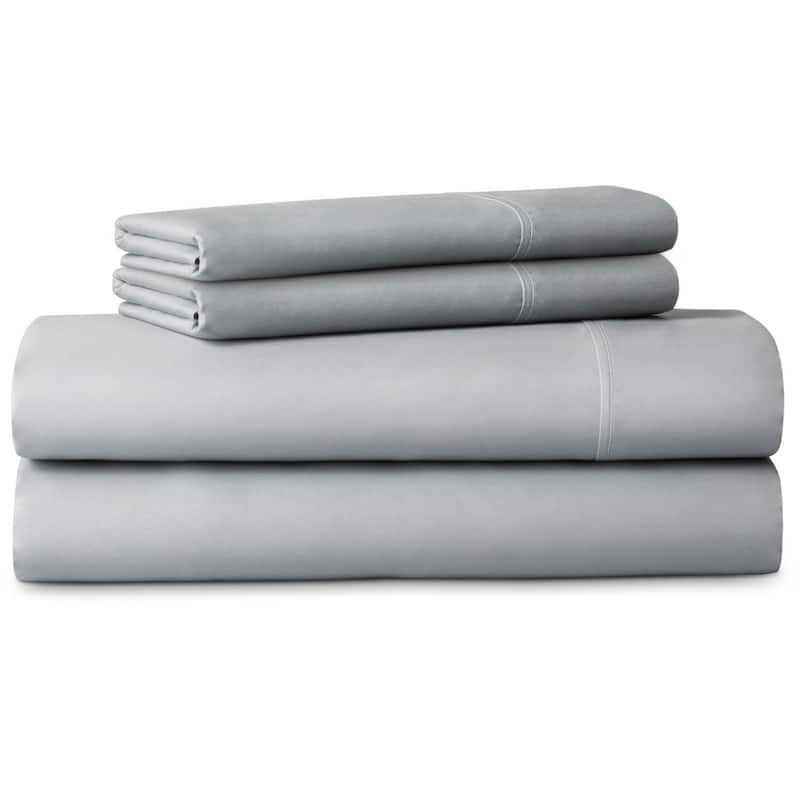 LUCID Comfort Collection Brushed Microfiber Bed Sheet Set - California King - Gray