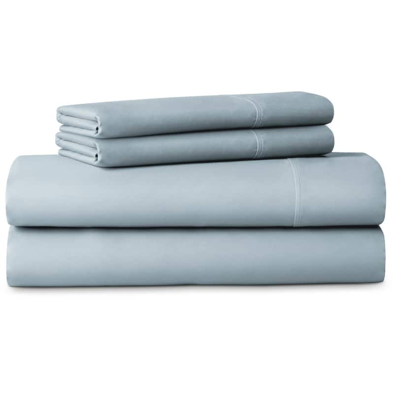 LUCID Comfort Collection Brushed Microfiber Bed Sheet Set - King - Blue