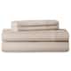 LUCID Comfort Collection Brushed Microfiber Bed Sheet Set - Full - Tan