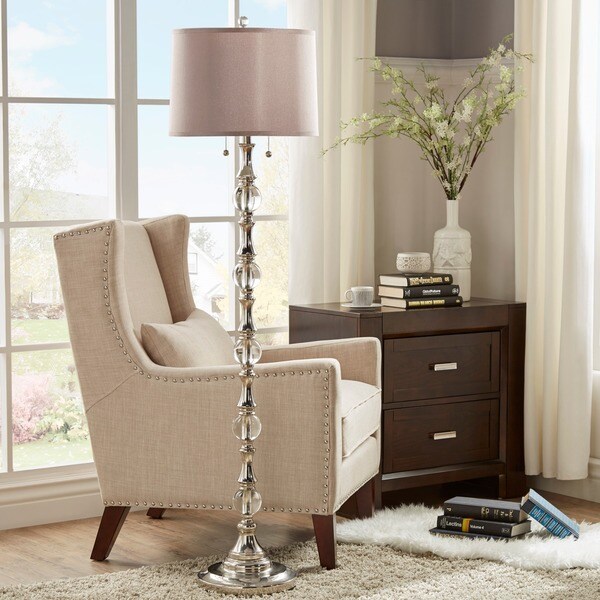 Alric Glass Orb 2-light Accent Floor Lamp by iNSPIRE Q Classic ... Alric Glass Orb 2-light Accent Floor Lamp by iNSPIRE Q Classic ...