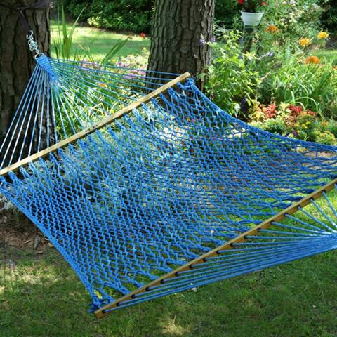 Large Original DuraCord Rope Hammock - Coastal Blue