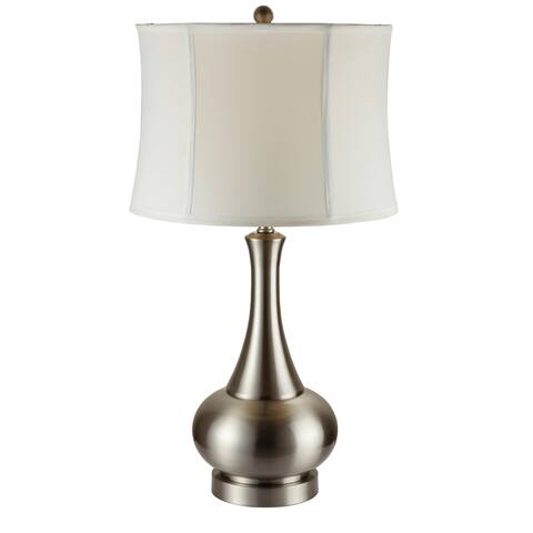 Brushed Silver Urn Table Lamp